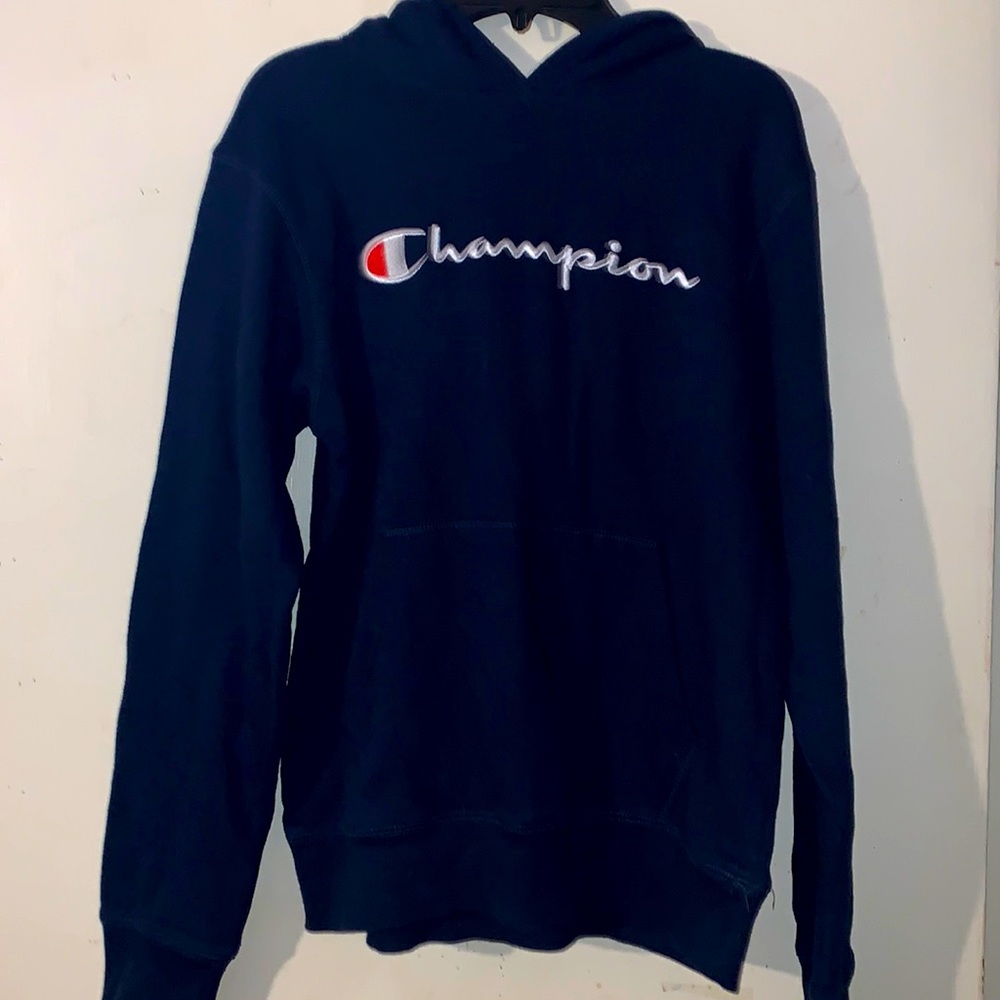 Navy blue champion hoodie